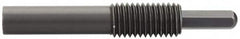 Vlier - 5/8-11, 1-1/4" Thread Length, 1" Plunger Projection, Steel Threaded Spring Plunger - 0.3100 (Hex)" Max Plunger Diam, Long, 4.37" Plunger Length, 4 Lb Init End Force, 20 Lb Final End Force, 0.31" Hex - A1 Tooling