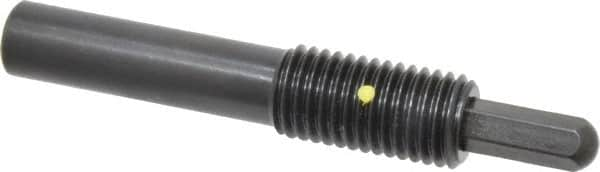 Vlier - 3/4-10, 1-1/2" Thread Length, 1" Plunger Projection, Steel Threaded Spring Plunger - 0.3800 (Hex)" Max Plunger Diam, Long, 5.25" Plunger Length, 4 Lb Init End Force, 35 Lb Final End Force, 0.38" Hex - A1 Tooling