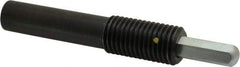 Vlier - 1-8, 2" Thread Length, 1-1/2" Plunger Projection, Steel Threaded Spring Plunger - 0.5000 (Hex)" Max Plunger Diam, Long, 7" Plunger Length, 4 Lb Init End Force, 31 Lb Final End Force, 0.5" Hex - A1 Tooling