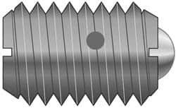 Vlier - M10x1.5, 6mm Ball Diam, 19mm Body Length, 2.01mm Max Ball Reach, Threaded Ball Plunger - Steel Body, Nylon Ball, 1.8 Lb Initial End Force, 3.37 Lb Final End Force - A1 Tooling