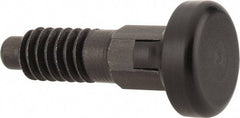 Gibraltar - 1/2-13, 0.31" Max Plunger Diam, 0.5 Lb Init to 1.75 Lb Final End Force, Locking Knob Handle Plunger - Delrin Knob, 1-1/4" Body Length, 1" Length Under Head/Shoulder, 1/4" Plunger Projection - A1 Tooling