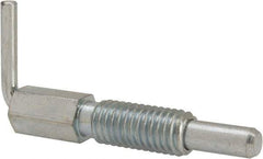 Vlier - 1/2-13, 1.1" Thread Length, 0.31" Plunger Diam, 1 Lb Init to 5 Lb Final End Force, Steel L Handle Plunger - 2.11" Body Length, 1-1/4" Length Under Head, 3/4" Plunger Projection - A1 Tooling