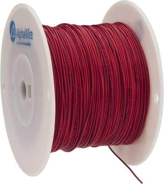 Alpha Wire - 22 AWG, 7 Strand, 305 m OAL, Tinned Copper Hook Up Wire - Red PVC Jacket, 0.062" Diam - A1 Tooling