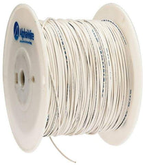 Alpha Wire - 20 AWG, 10 Strand, 305 m OAL, Tinned Copper Hook Up Wire - White PVC Jacket, 0.069" Diam - A1 Tooling