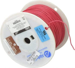 Alpha Wire - 18 AWG, 16 Strand, 305 m OAL, Tinned Copper Hook Up Wire - Red PVC Jacket, 0.079" Diam - A1 Tooling