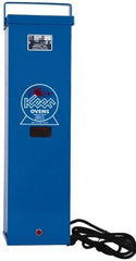 Keen - 15 Electrode Capacity, 100 to 300°F, Portable Welding Rod Oven - AC Input Current, 120 Volt, 100 Watt, 10-1/2 Inch Wide x 9 Inch Deep x 22-3/4 Inch High - Exact Industrial Supply