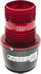 Federal Signal Corp - 12 to 48 VDC, 4X NEMA Rated, Strobe Tube, Red, Low Profile Mini Strobe Light - 65 to 95 Flashes per min, 1/2 Inch Pipe, 3-1/8 Inch Diameter, 5.8 Inch High, IP66 Ingress Rating, Pipe Mount - A1 Tooling