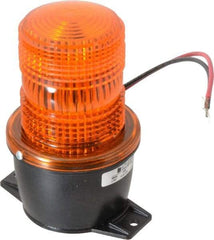 Federal Signal Corp - 12 to 48 VDC, 4X NEMA Rated, Strobe Tube, Amber, Low Profile Mini Strobe Light - 65 to 95 Flashes per min, 3-1/8 Inch Diameter, 5.1 Inch High, IP66 Ingress Rating, T Mount - A1 Tooling