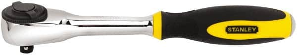 Stanley - 3/8" Drive Pear Head Ratchet - Chrome Finish, 9" OAL, 60 Gear Teeth, Rotator Head - A1 Tooling