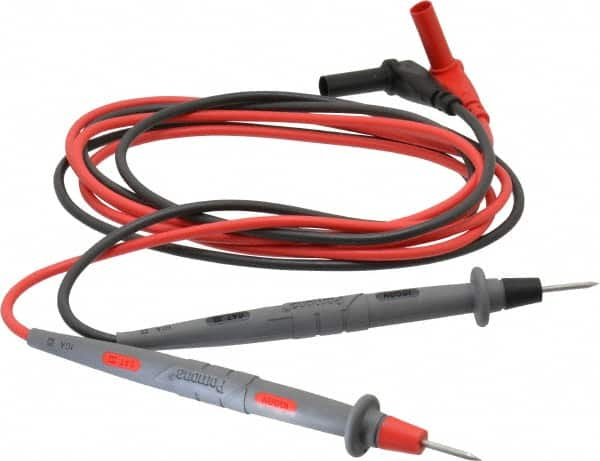 Pomona - Black/Red Electrical Test Equipment Leads Set - Use with Digital Multimeters - A1 Tooling