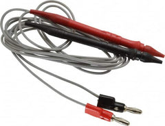 Pomona - Black/Red Electrical Test Equipment Probe Set - Use with Digital Multimeters - A1 Tooling