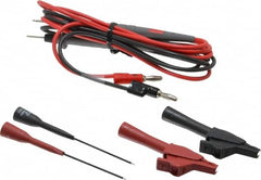 Pomona - Black/Red Electrical Test Equipment Probe Set - Use with Banana Plugs, Digital Multimeters - A1 Tooling