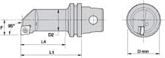 Kennametal - Left Hand Cut, 12mm Min Bore Diam, Size KM32 Steel Modular Boring Cutting Unit Head - 1.6535" Max Bore Depth, Through Coolant, Compatible with CP.. - A1 Tooling