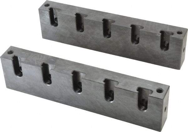 Snap Jaws - 8" Wide x 2-1/2" High x 1-1/4" Thick, Flat/No Step Vise Jaw - Soft, Steel, Fixed Jaw, Compatible with 6" Vises - A1 Tooling