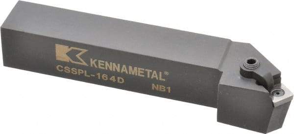 Kennametal - CSSP, Left Hand Cut, 45° Lead Angle, 1" Shank Height x 1" Shank Width, Positive Rake Indexable Turning Toolholder - 6" OAL, SP..42. Insert Compatibility, Series Kendex - A1 Tooling