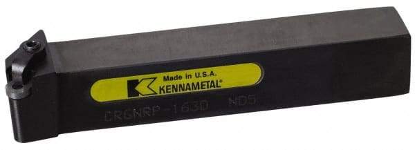 Kennametal - CRGN, Right Hand Cut, 8° Lead Angle, 1" Shank Height x 1" Shank Width, Negative Rake Indexable Turning Toolholder - 6" OAL, RN..32. Insert Compatibility, Series Kendex - A1 Tooling