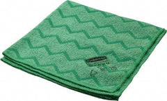 Rubbermaid - Dry Microfiber Wipes - 16" x 16" Sheet Size, Green - A1 Tooling