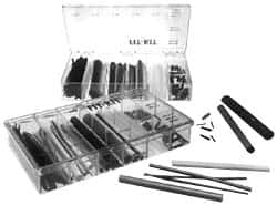 Alpha Wire - 82 Piece, Black, Heat Shrink Electrical Tubing Kit - Nylon, PVC, PVDF, SR-XLPO and XLPO - A1 Tooling