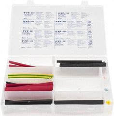 Alpha Wire - 112 Piece, Heat Shrink Electrical Tubing Kit - FEP, Nylon, PVC, PVDF and XLPO - A1 Tooling