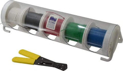 Alpha Wire - 24 AWG, 7 Strand, 500' OAL, Hook Up Wire - Black, Blue, Green, Red & White PVC Jacket, 0.057" Diam - A1 Tooling