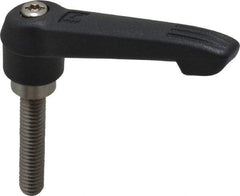 KIPP - 5/16-18, 0.71" Hub Diam, Glass Fiber (Stainless Steel Components) Threaded Stud Adjustable Clamping Lever - 1.57" Stud Length, 2.95" OAL, 1.63" High - A1 Tooling