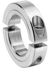 Climax Metal Products - 6" Bore, Steel, Two Piece Clamp Collar - 7-1/4" Outside Diam, 7/8" Wide - A1 Tooling