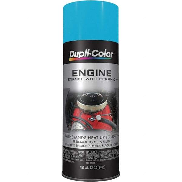 Dupli-Color - 12 oz Torque N' Teal Automotive Heat Resistant Paint - Gloss Finish, 500°F Max Temp, Comes in Aerosol Can - A1 Tooling