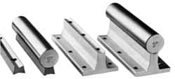 Thomson Industries - 3/4" Diam, 4' Long, Stainless Steel Predrilled Round Linear Shafting - 50-55C Hardness, 0.031 Tolerance - A1 Tooling