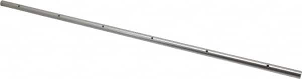 Thomson Industries - 1/2" Diam, 2' Long, Steel Predrilled Round Linear Shafting - 60-65C Hardness, 0.031 Tolerance - A1 Tooling