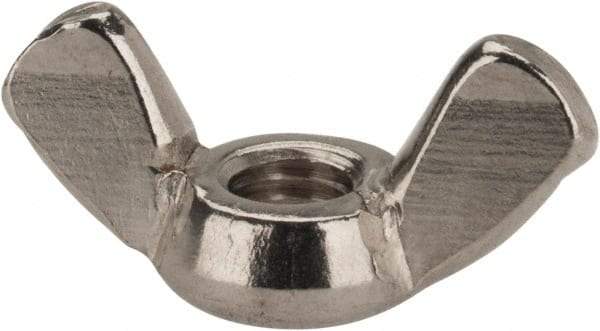 Value Collection - M5x0.80 Metric Coarse, Stainless Steel Standard Wing Nut - Grade 18-8, Austenitic Grade A2, 24mm Wing Span, 11mm Wing Span - A1 Tooling