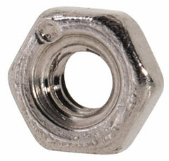 Value Collection - M2x0.40 Metric Coarse Stainless Steel Right Hand Hex Nut - 4mm Across Flats, 1.6mm High, Uncoated - A1 Tooling