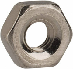 Value Collection - M2.5x0.45 Metric Coarse Stainless Steel Right Hand Hex Nut - 5mm Across Flats, 2mm High, Uncoated - A1 Tooling