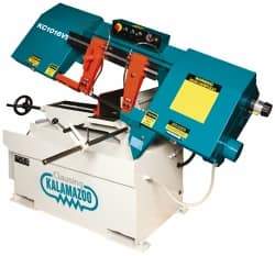 Clausing - 9 x 14-1/2" Max Capacity, Manual Variable Speed Pulley Horizontal Bandsaw - 50 to 295 SFPM Blade Speed, 230/460 Volts, 45°, 2 hp, 3 Phase - A1 Tooling