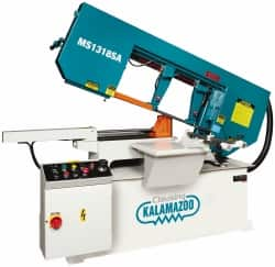 Clausing - 18-1/2 x 10-1/2" Max Capacity, Semi-Automatic Variable Speed Pulley Horizontal Bandsaw - 102 to 377 SFPM Blade Speed, 230/460 Volts, 45 & 60°, 3 hp, 3 Phase - A1 Tooling