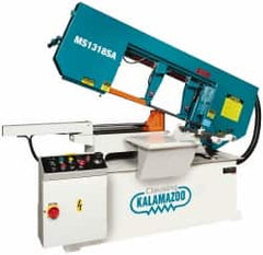 Clausing - 18-1/2 x 10-1/2" Max Capacity, Semi-Automatic Variable Speed Pulley Horizontal Bandsaw - 102 to 377 SFPM Blade Speed, 230/460 Volts, 45 & 60°, 3 hp, 3 Phase - A1 Tooling