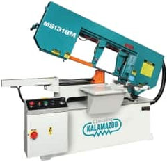 Clausing - 18-1/2 x 10-1/2" Max Capacity, Manual Variable Speed Pulley Horizontal Bandsaw - 102 to 377 SFPM Blade Speed, 230/460 Volts, 3 hp, 3 Phase - A1 Tooling