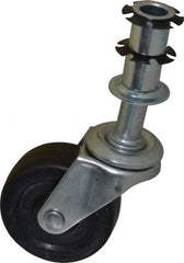 Bevco - Black Rubber Wheel Casters (5) - For Adjustable Height Chairs - A1 Tooling