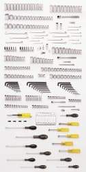 Blackhawk by Proto - 375 Piece 1/4, 3/8 & 1/2" Drive Master Tool Set - Tools Only - A1 Tooling