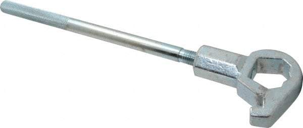 Value Collection - 1-1/4" to 1-3/4" Capacity, Adjustable Hydrant Wrench - 18" OAL, 1-1/2" Hook Pin Height - A1 Tooling