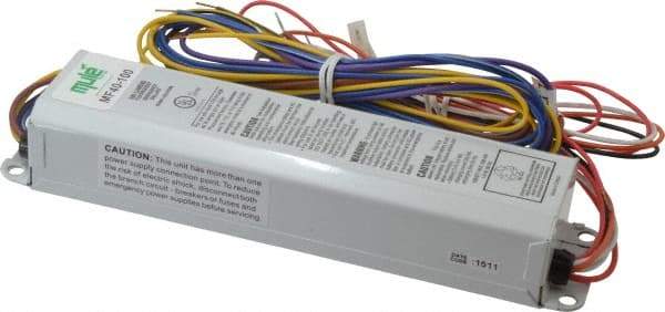 Mule - 2 Lamp, 120-277 Volt, T8, T10, T12 Fluorescent Emergency Ballast - 0 to 39 Watt, 350 to 450 Lumens, 90 min Run Time, 2 Inch Long x 9-16/41 Inch Wide x 1-1/2 Inch High - A1 Tooling