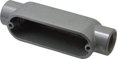 Thomas & Betts - C Body, 1/2" Trade, IMC, Rigid Aluminum Conduit Body - Oval, 4-3/8" OAL, 4.3 cc Capacity, Gray - A1 Tooling