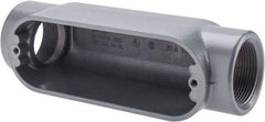 Thomas & Betts - C Body, 1-1/2" Trade, IMC, Rigid Aluminum Conduit Body - Oval, 7-7/8" OAL, 32 cc Capacity, Gray - A1 Tooling