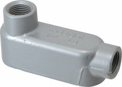 Thomas & Betts - LB Body, 1/2" Trade, IMC, Rigid Aluminum Conduit Body - Oval, 4-9/32" OAL, 4.3 cc Capacity, Gray - A1 Tooling