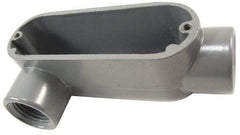 Thomas & Betts - LR Body, 1" Trade, IMC, Rigid Aluminum Conduit Body - Oval, 4-7/8" OAL, 11.8 cc Capacity, Gray - A1 Tooling