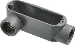 Thomas & Betts - LR Body, 3/4" Trade, IMC, Rigid Aluminum Conduit Body - Oval, 4-1/8" OAL, 7.3 cc Capacity, Gray - A1 Tooling