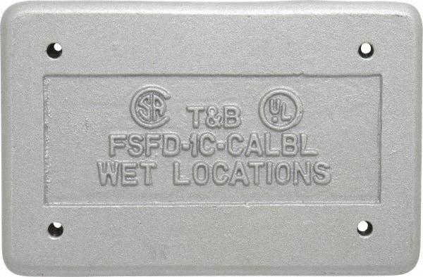 Thomas & Betts - Electrical Outlet Box Aluminum Device Cover - Includes Gasket - A1 Tooling