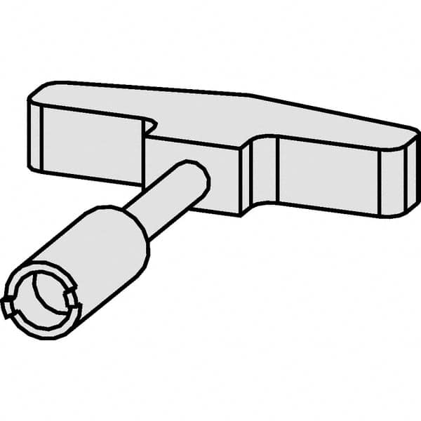 Kennametal - T-Handle Driver for Indexable Tools - Coolant Supply Unit Compatible, Series HSK - A1 Tooling