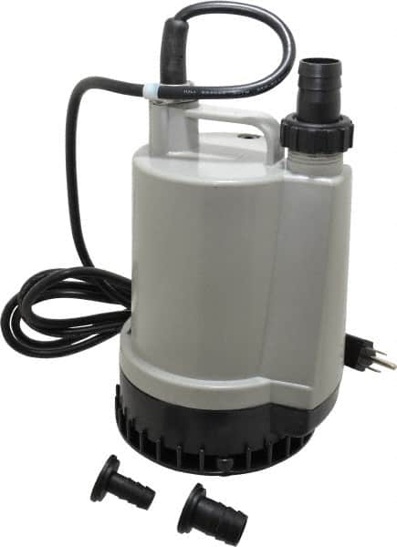 Value Collection - 1/6 hp, 120 Amp Rating, 120 Volts, Full-On Operation, Submersible Pump - Plastic Housing - A1 Tooling