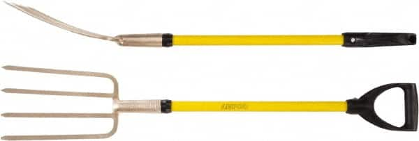 Ampco - Fork with 29" Straight Fiberglass Handle - 7" Blade Width, 4 Tines, 11-1/2" Tine Length - A1 Tooling