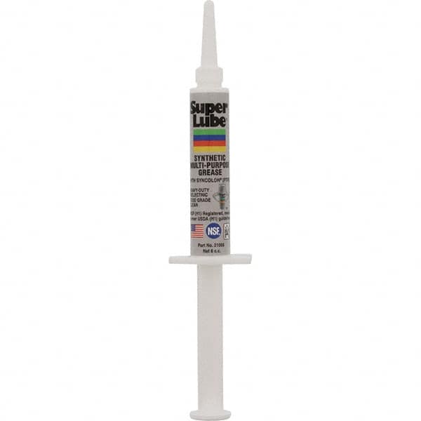 Synco Chemical - 6 cc Syringe Synthetic General Purpose Grease - Translucent White, Food Grade, 450°F Max Temp, NLGIG 2, - A1 Tooling